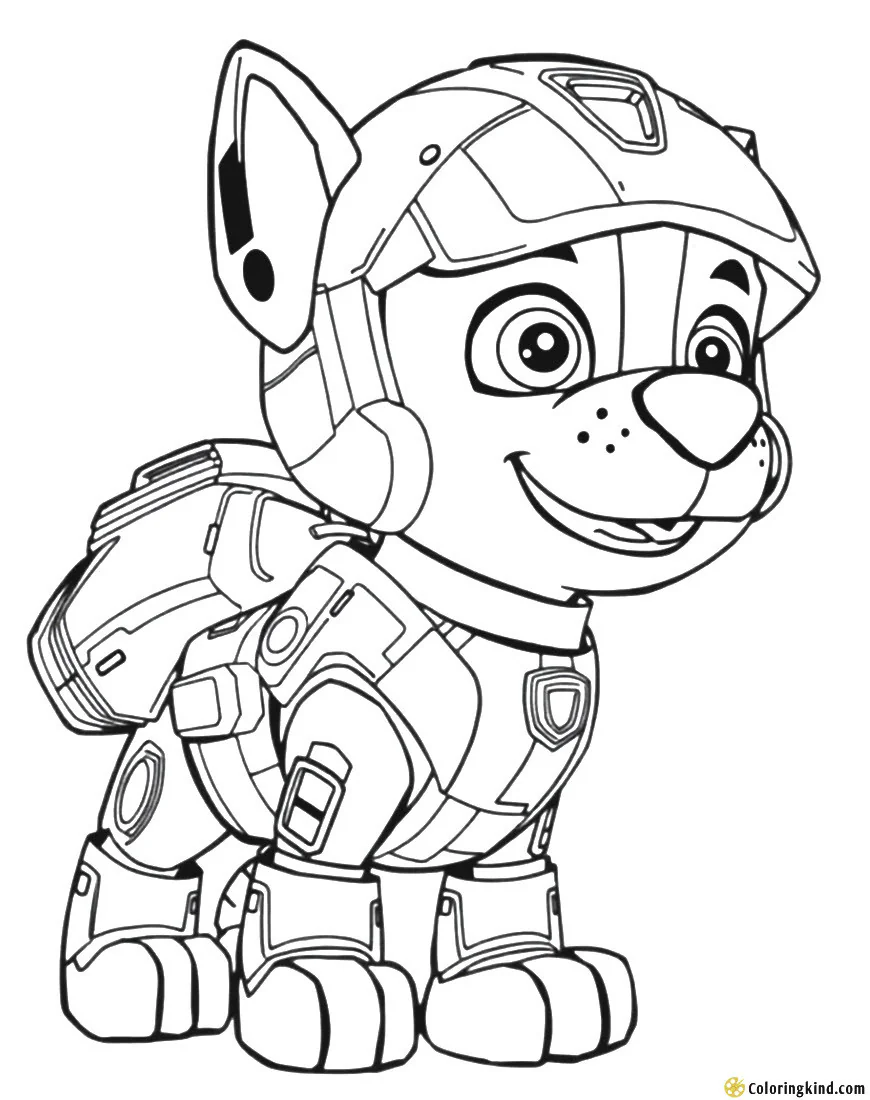 Dazzling dog in spacesuit from paw patrol