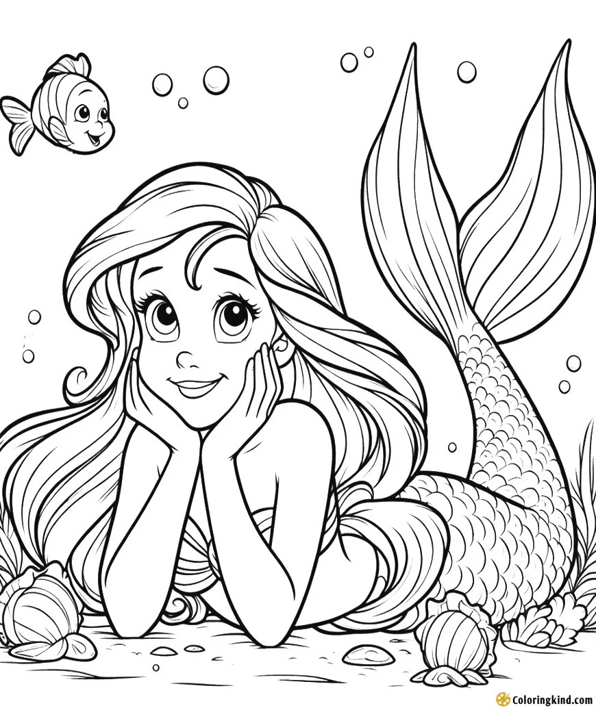Little Mermaid Ariel is so cute