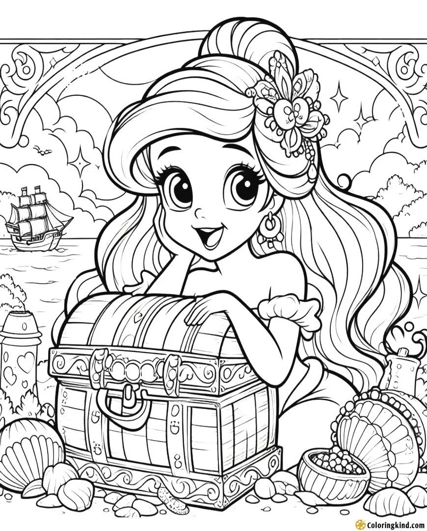 Ariel is so surprised about her Treasure Chest