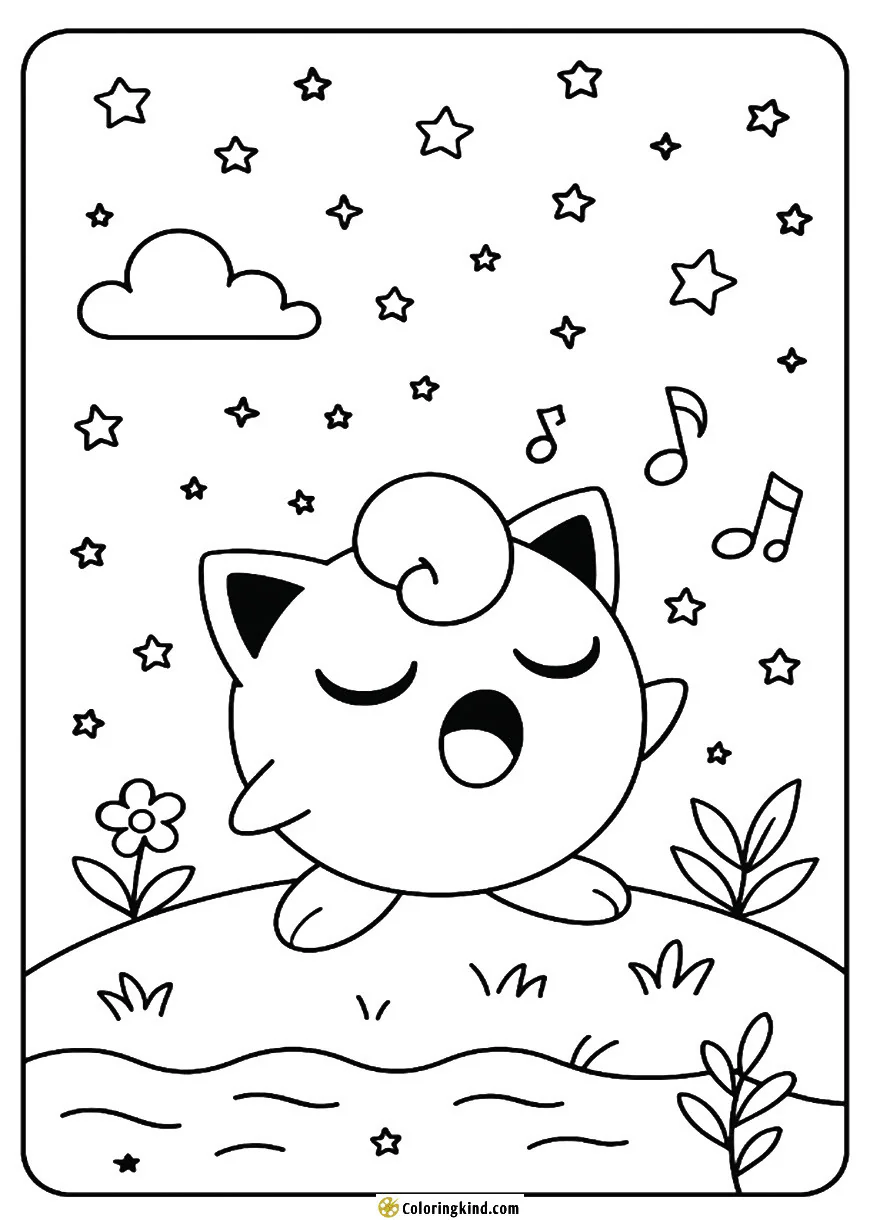Jigglypuff Singing Under the Stars