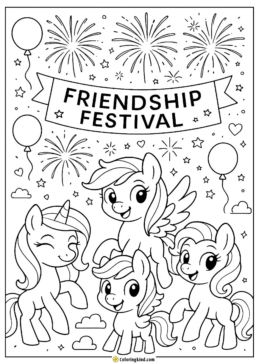 Pony's Friendship Festival Fireworks