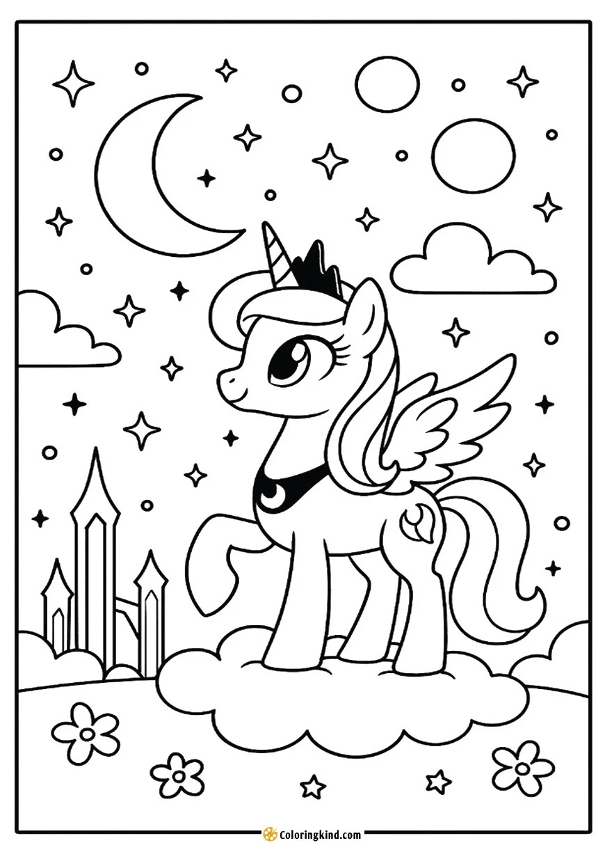 Princess Luna in the Dream Realm Overlook