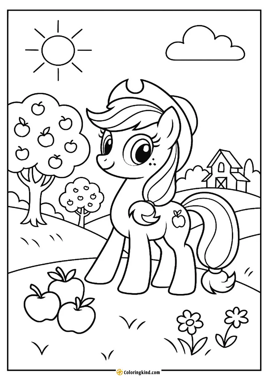 Applejack on Sweet Apple Acres Orchard Hill