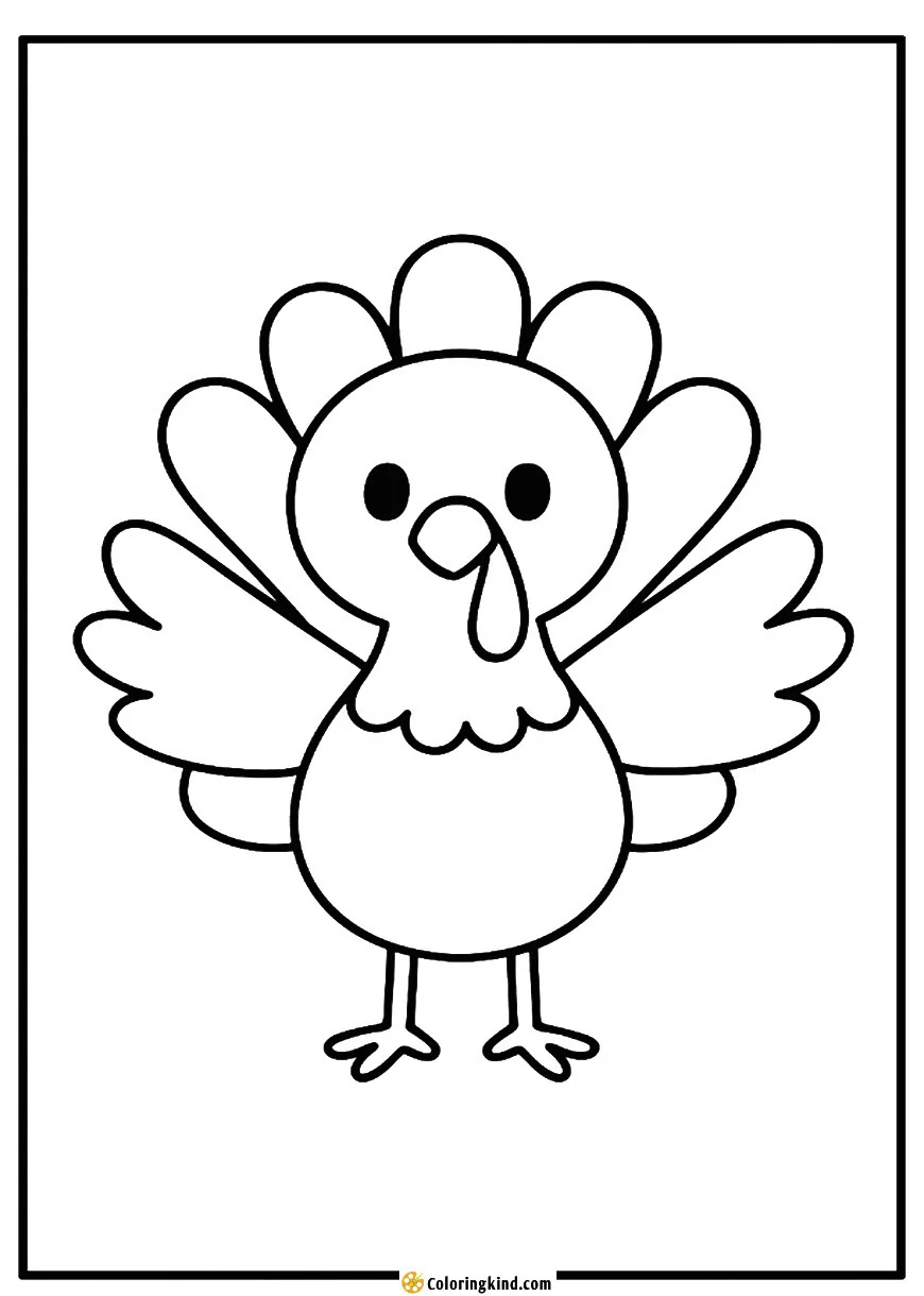 Turkey Sending Hugs (wings open)