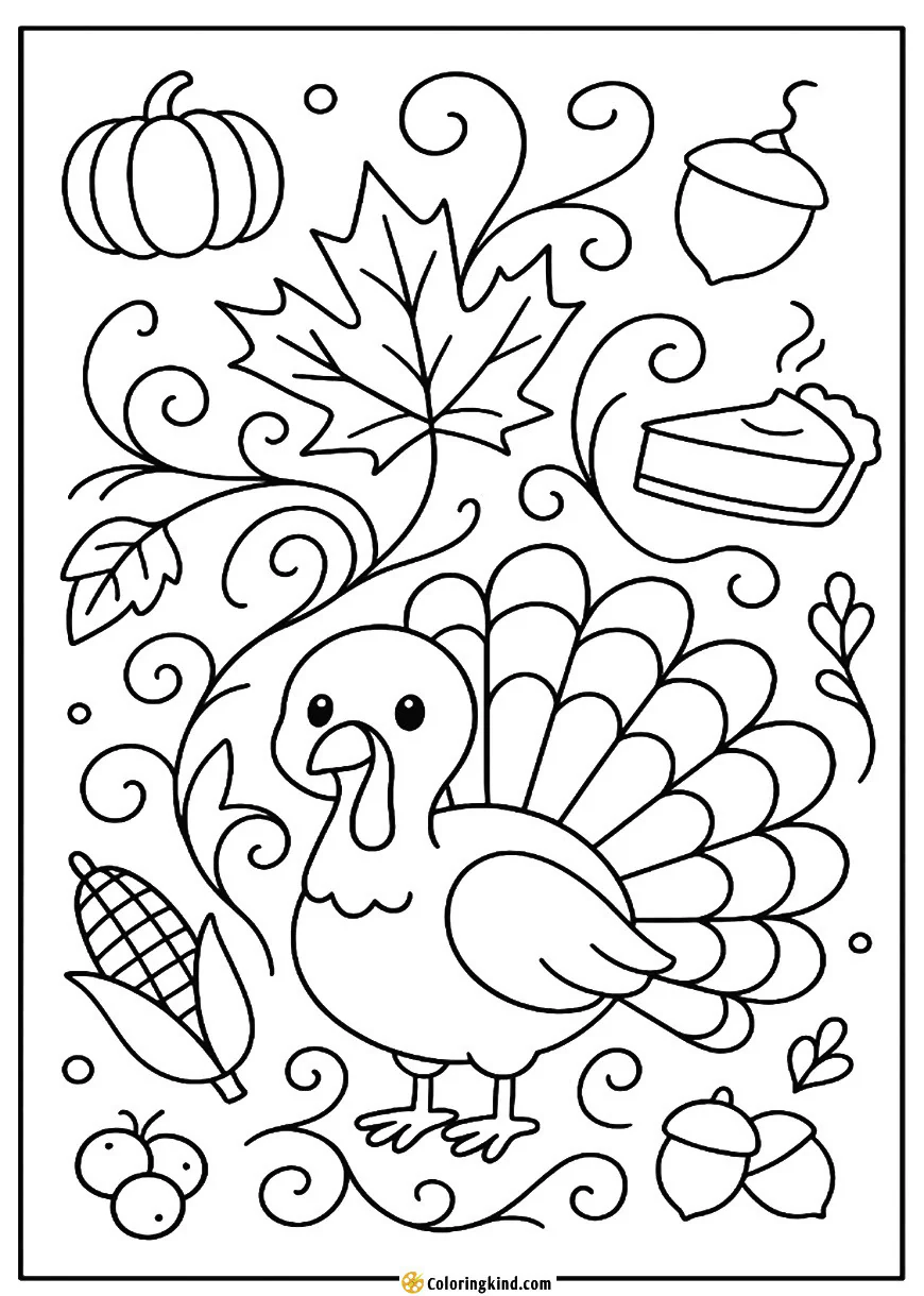 Turkey and Maple Leaf Swirl