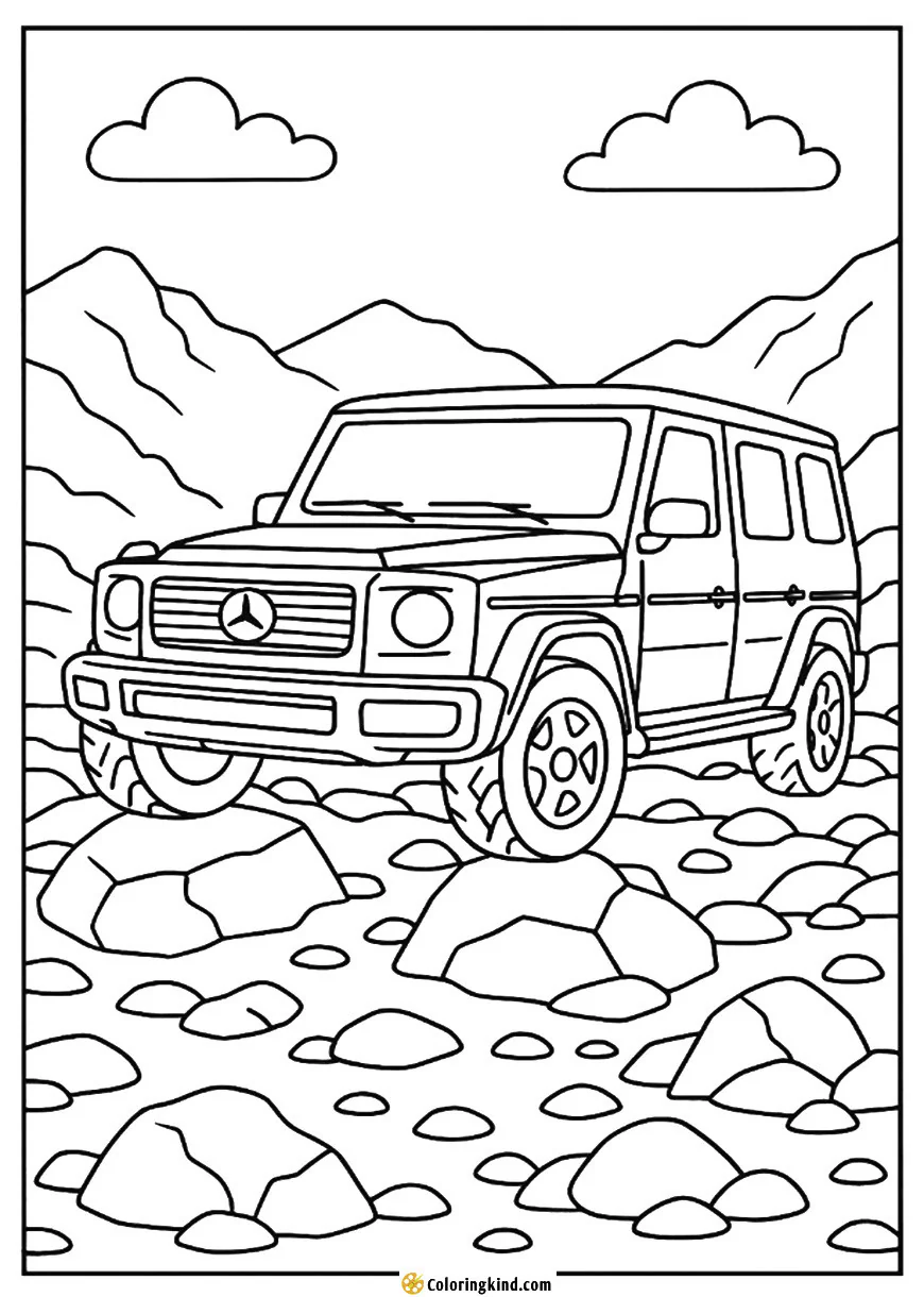 Mercedes-Benz G-Class on Rocky Terrain