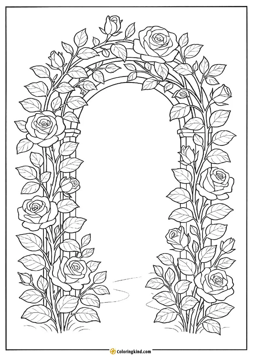 Rose Revery under the Garden Arbor