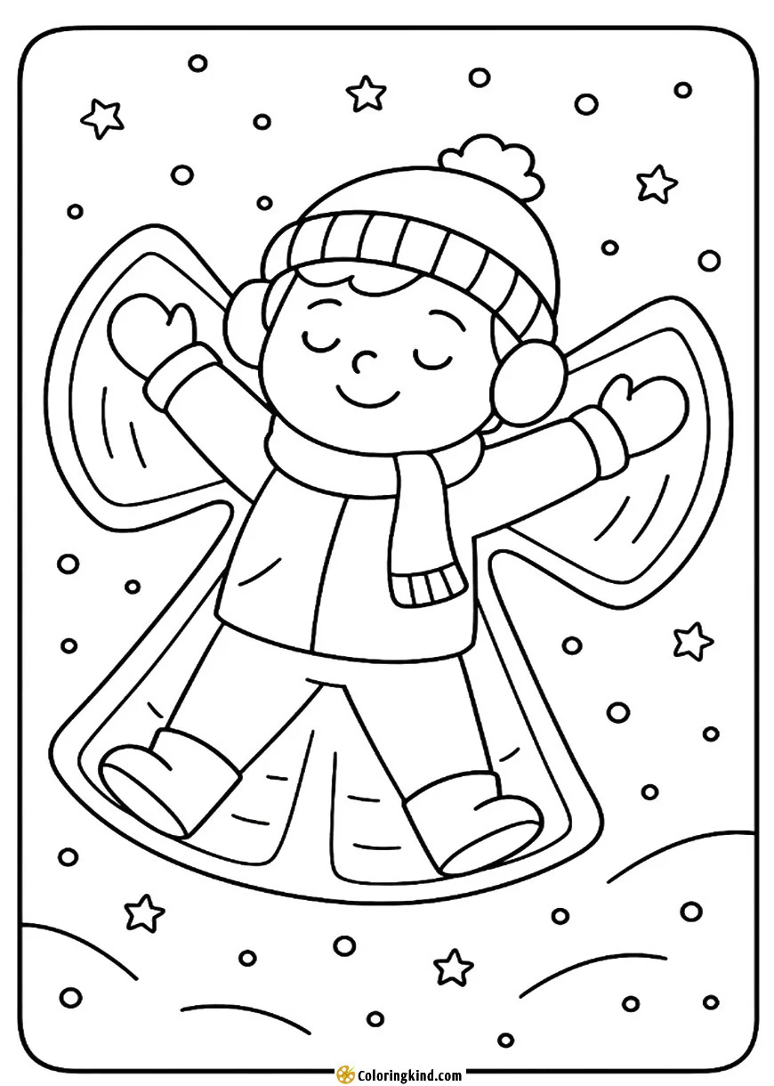 Making Snow Angels on a Blanket of Snow