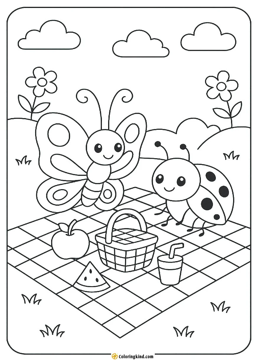 Butterfly and Ladybug Picnic