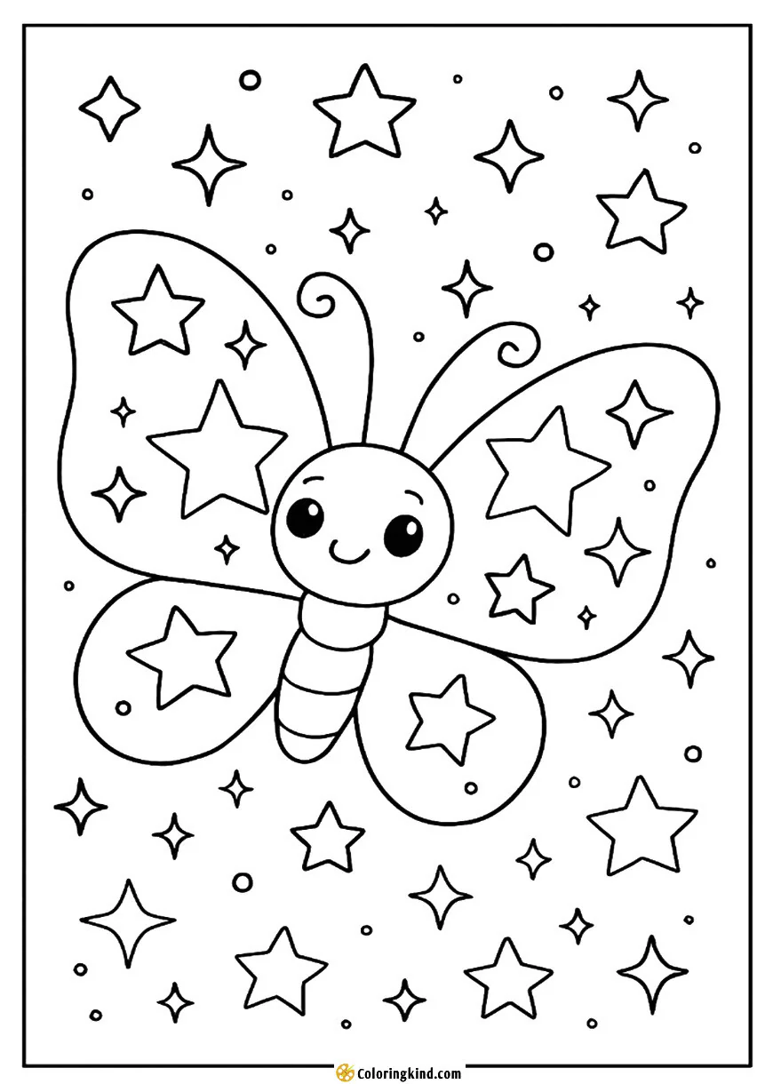 Butterfly with Glittering Wings