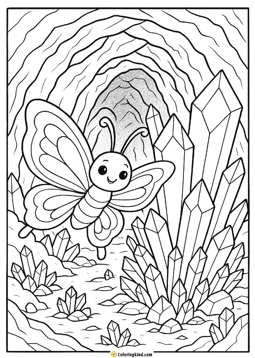 Butterfly and the Crystal Cave