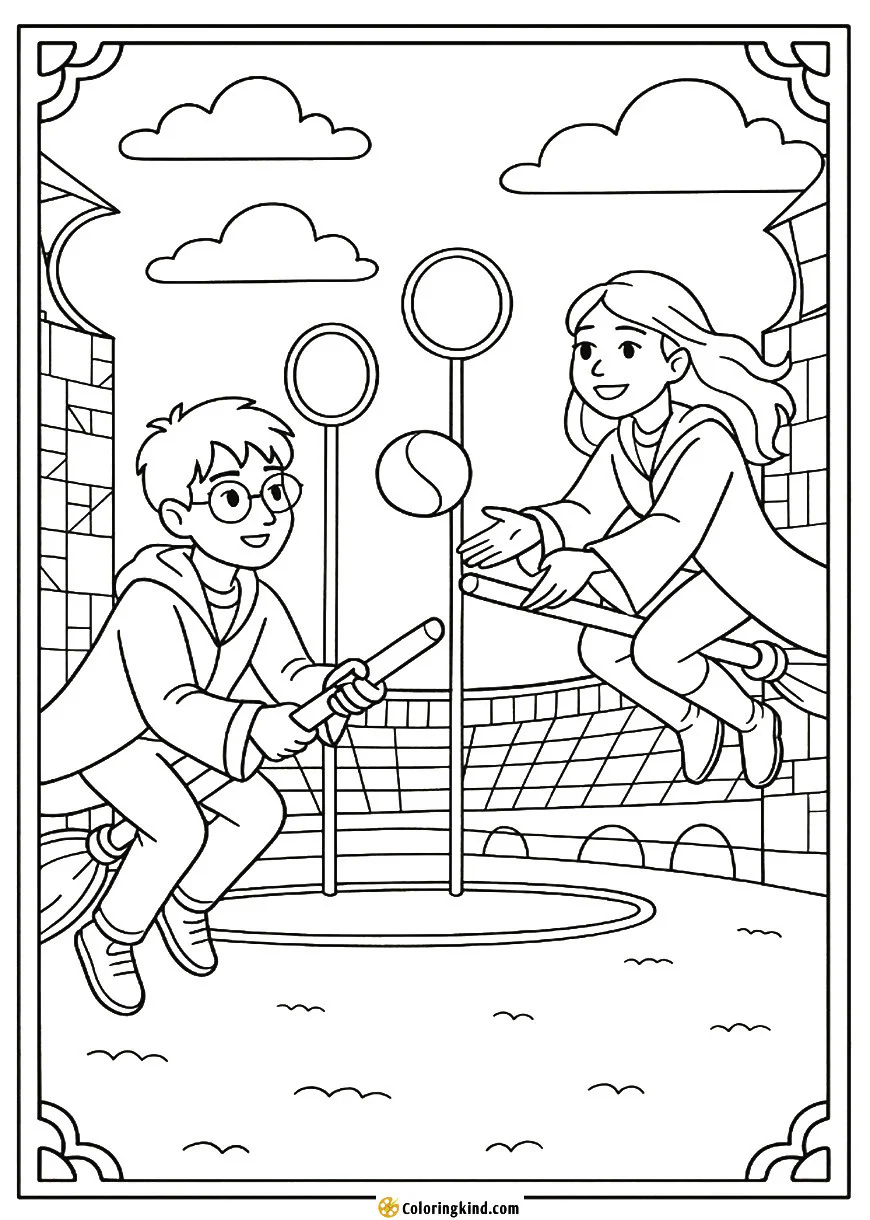 Harry and Ginny Playing Quidditch Together
