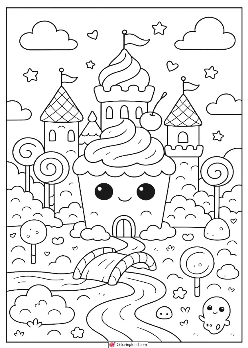 Cupcake Castle in Candyland
