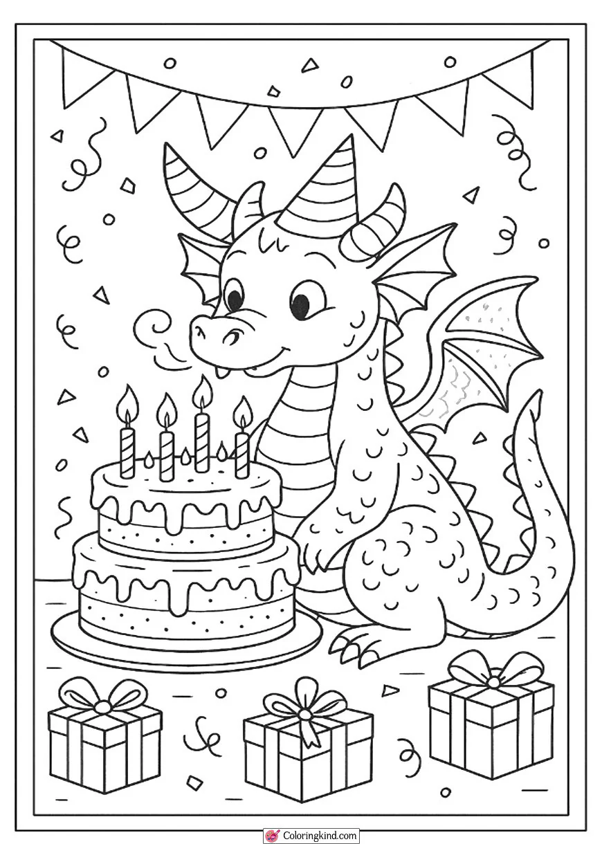 Birthday Cake Candles for a Dragon