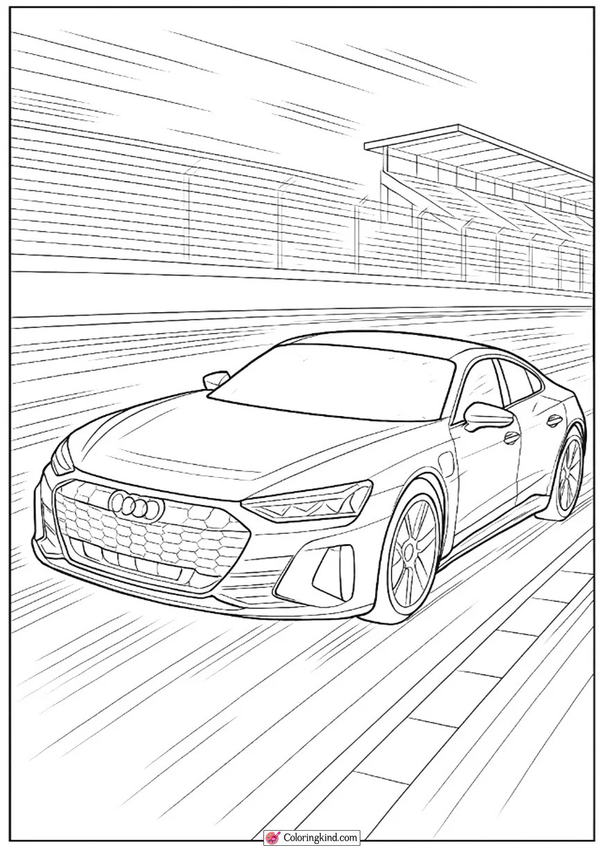Audi RS e-tron GT in a Modern Race