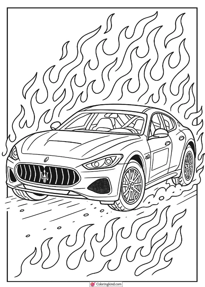 Maserati GranTurismo in a Rally Event