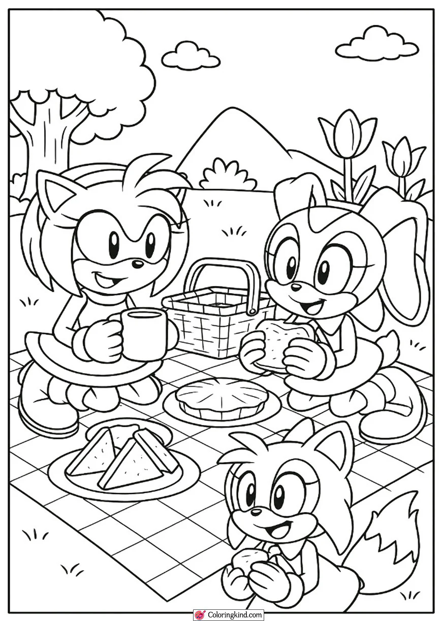 Amy and Cream Having a Picnic