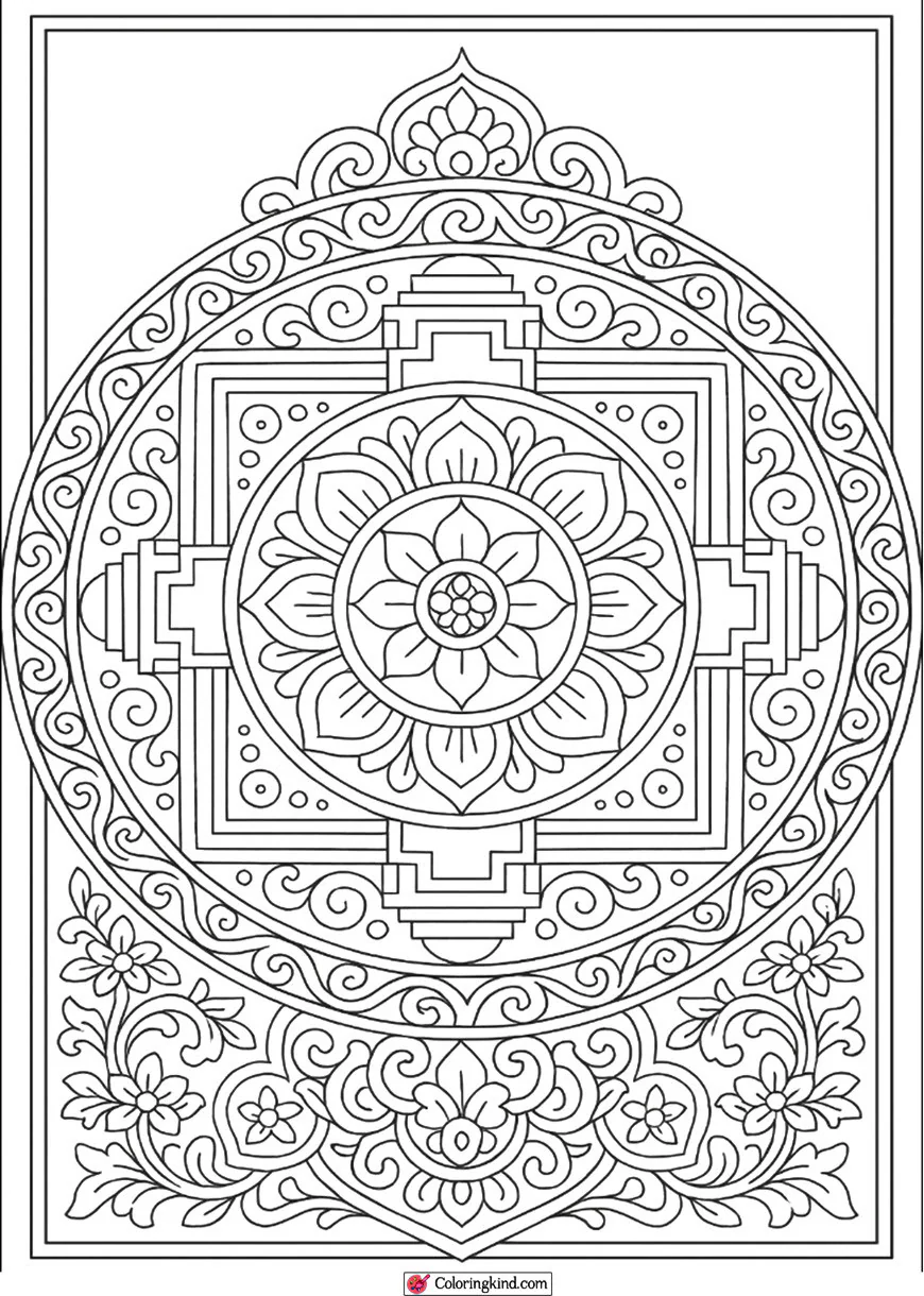 Tibetan Sand Mandala
