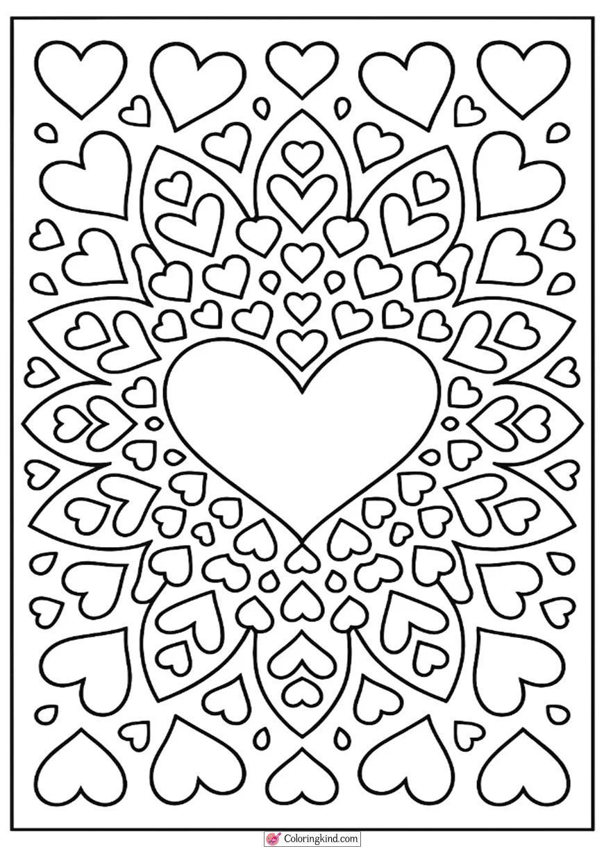 Valentine Heart Mandala