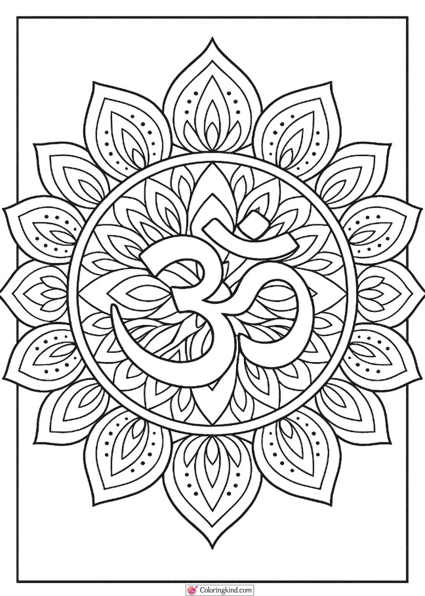 Om Symbol Mandala