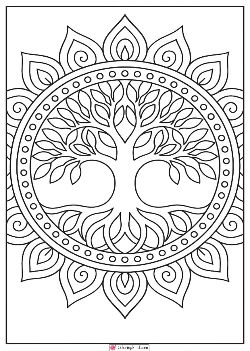 Tree of Life Sacred Mandala