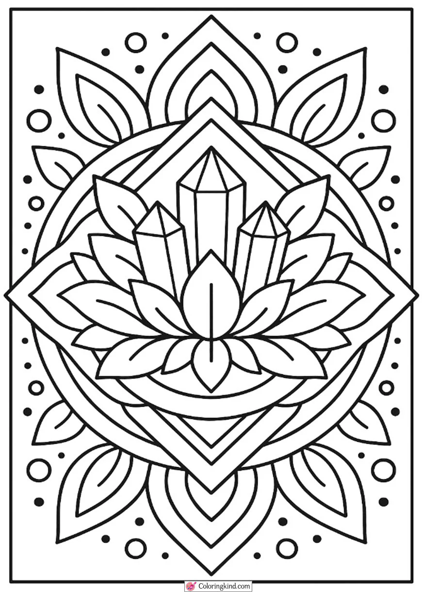 Soul Healing Crystal Mandala