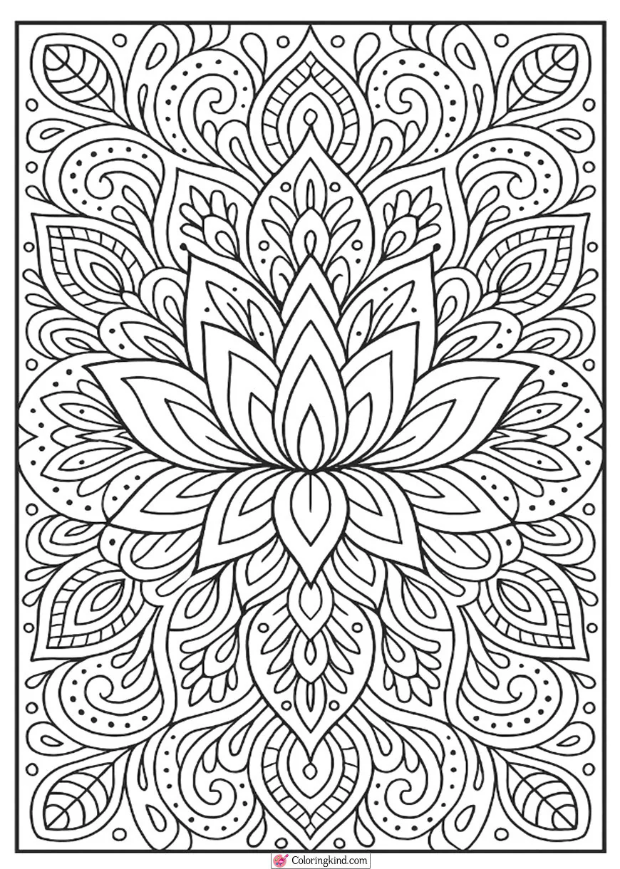 Radiant Lotus Blossom Mandala