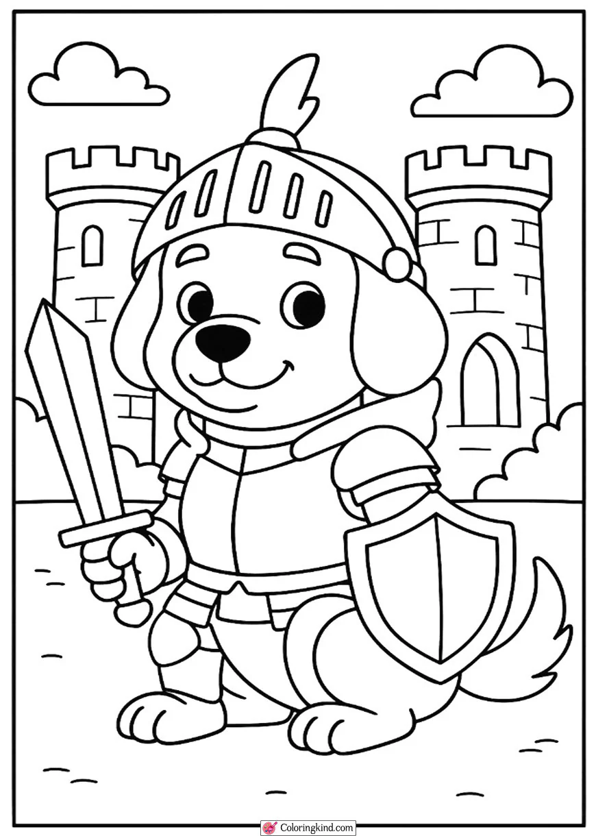 Dog Knights in Armor