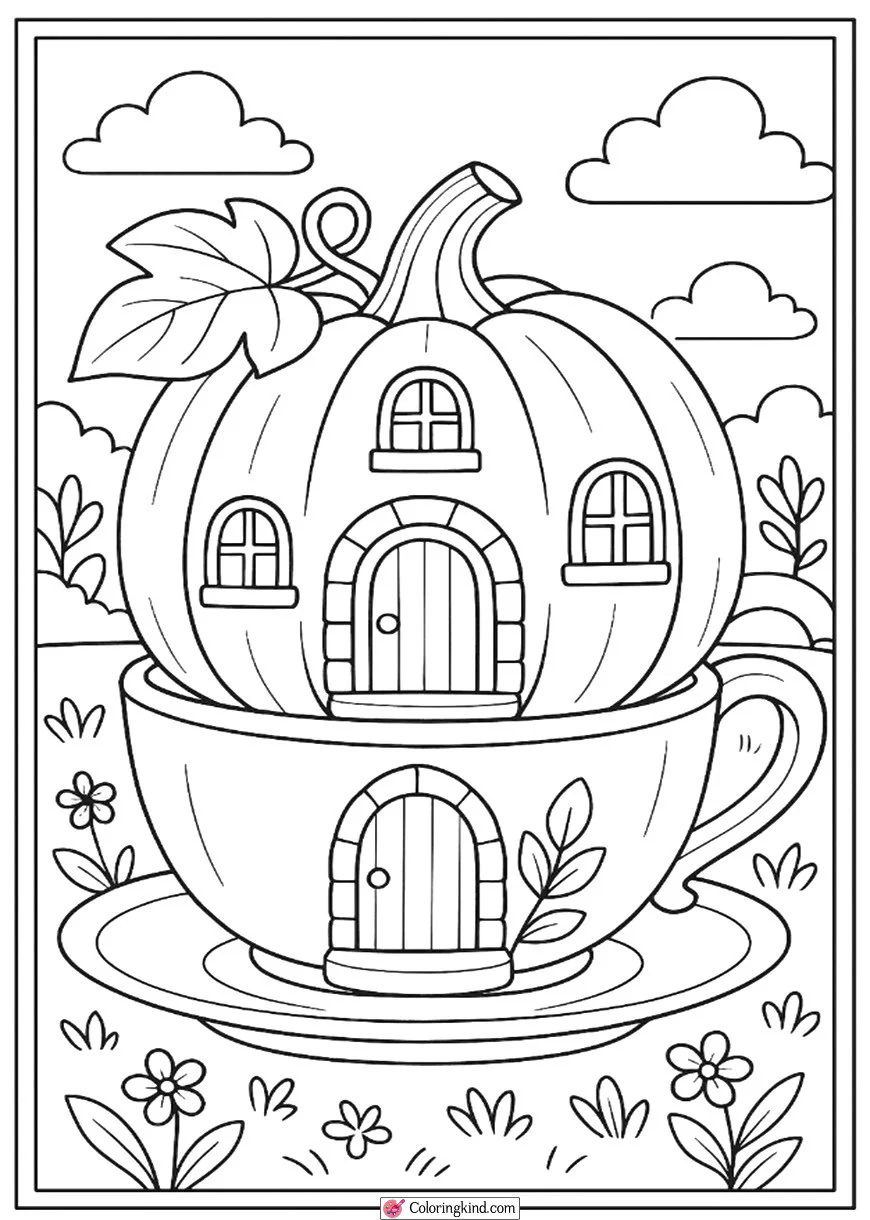 Pumpkin Teacup House