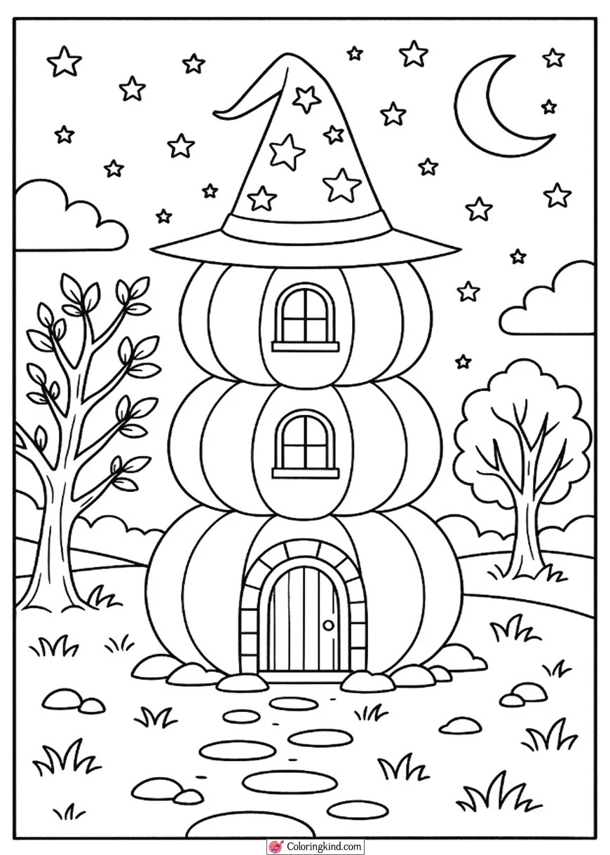 Wizard Pumpkin Tower