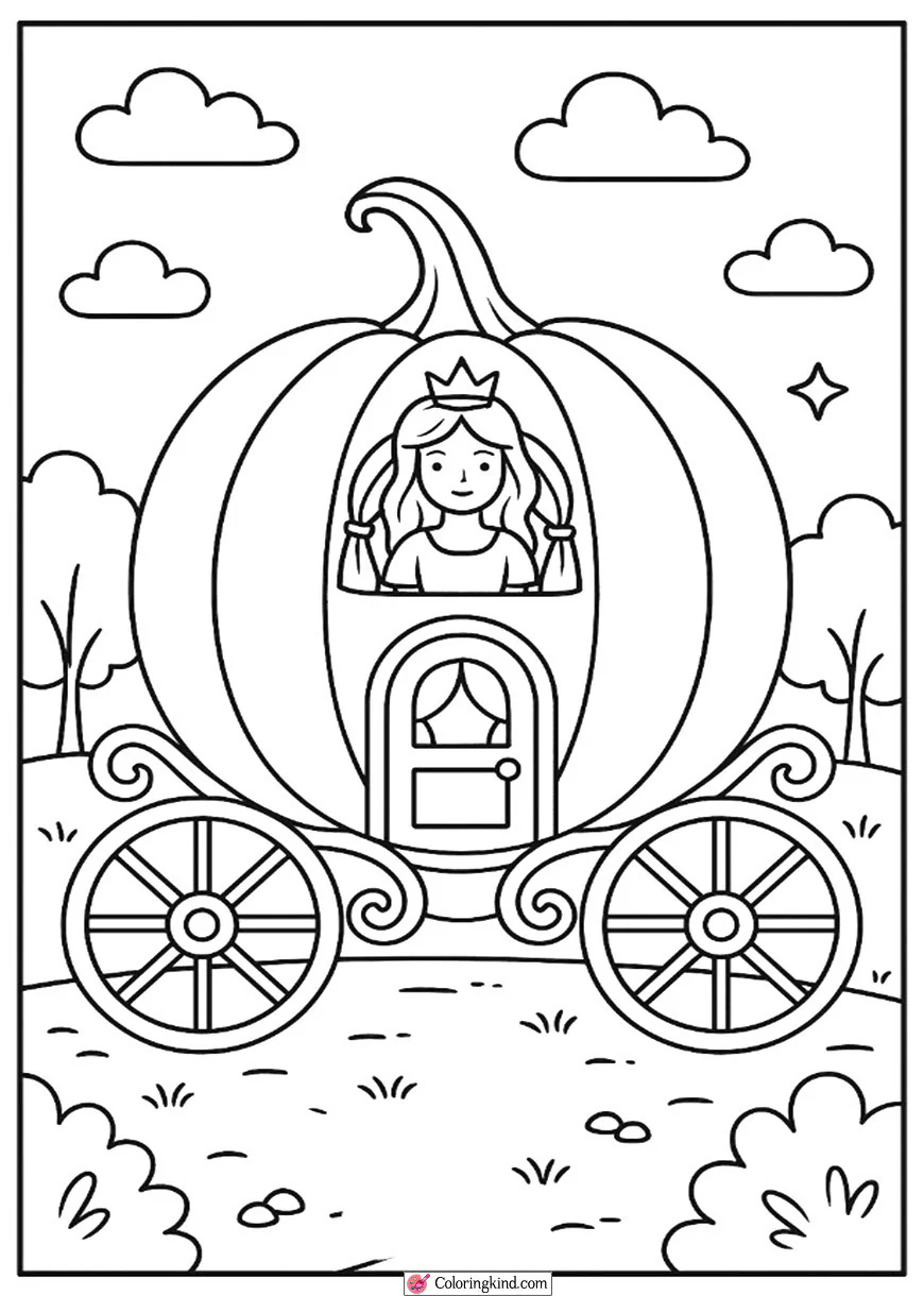 Pumpkin Carriage for a Princess