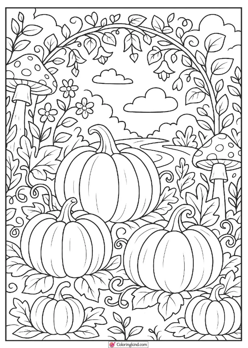 Enchanted Pumpkin Garden