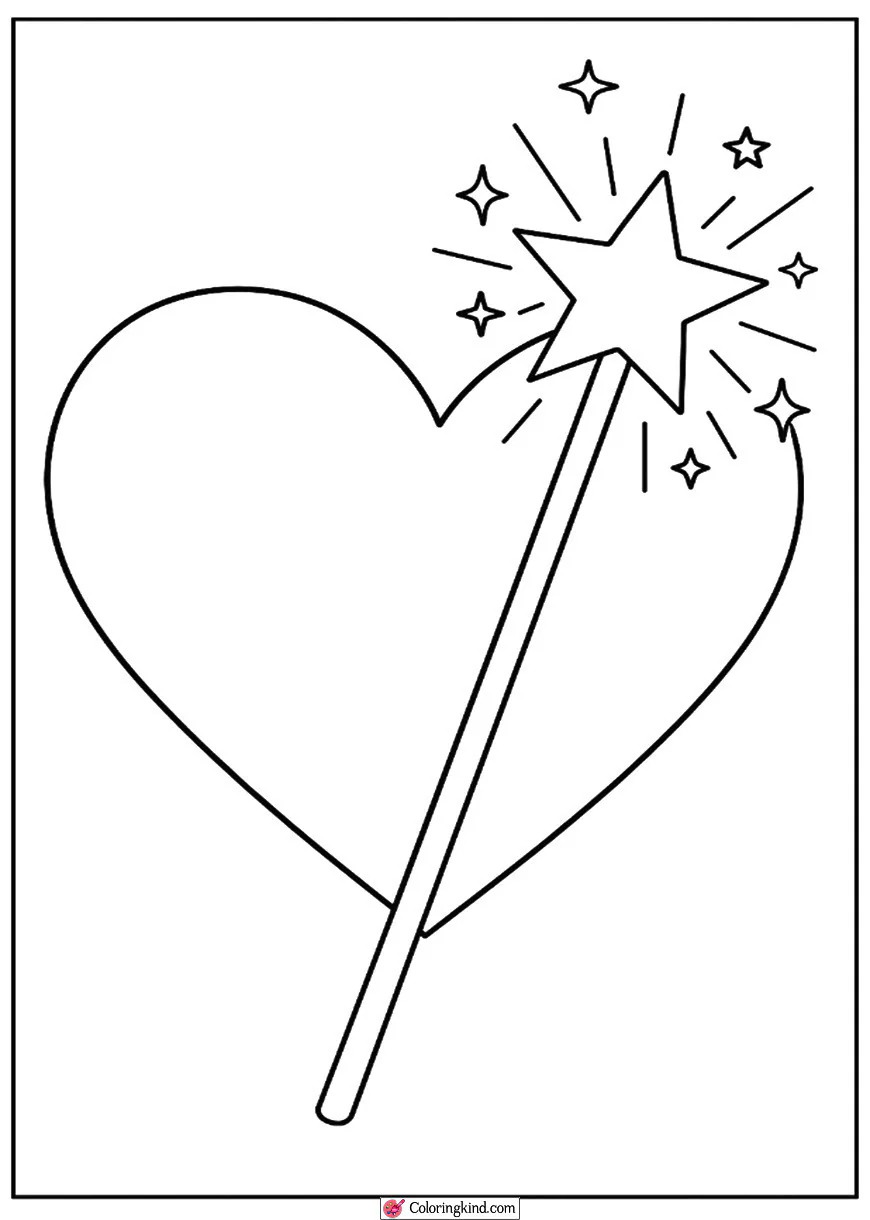 Heart with Magic Wand
