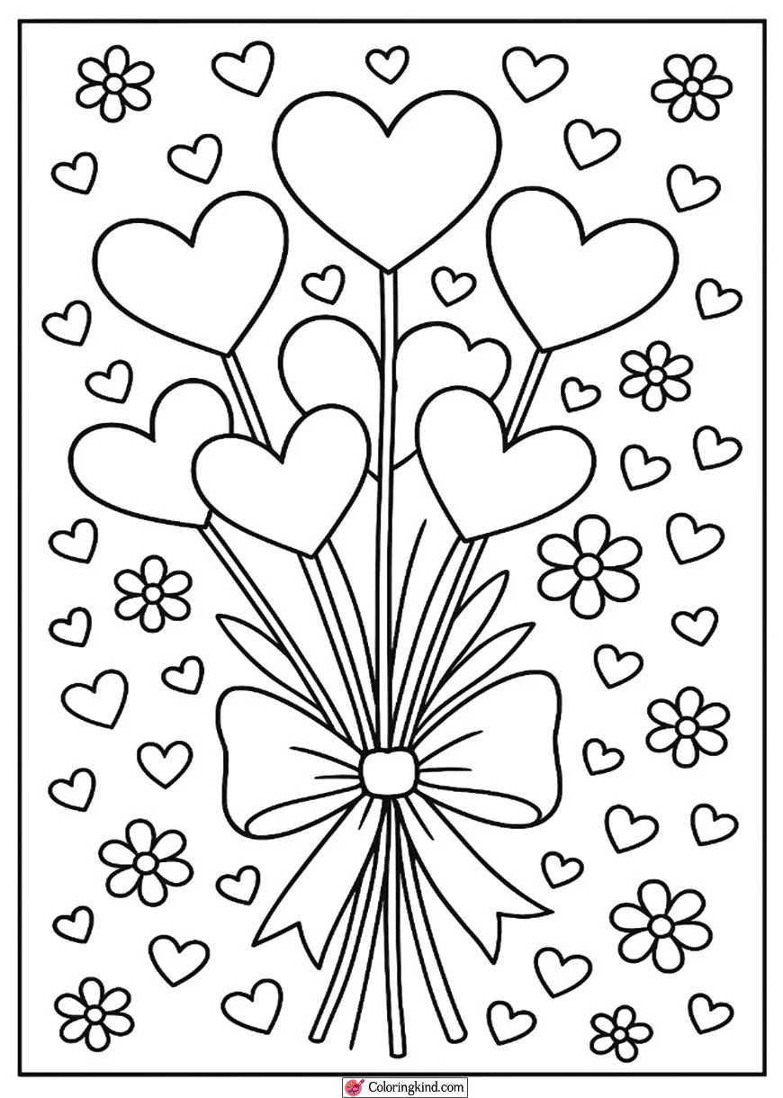 Valentine’s Day Heart Bouquet