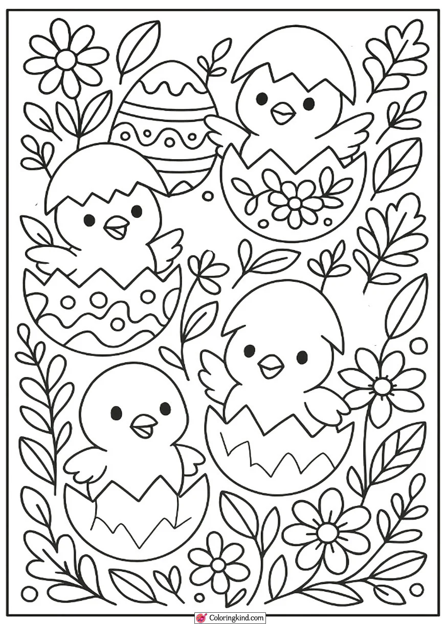 Baby Chicks Cracking from Eggs