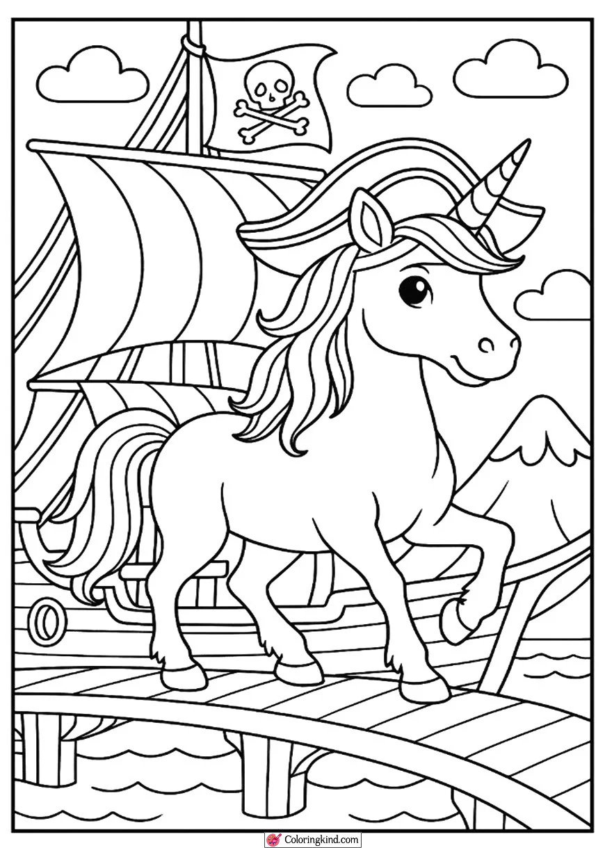 Unicorn on a Pirate Ship