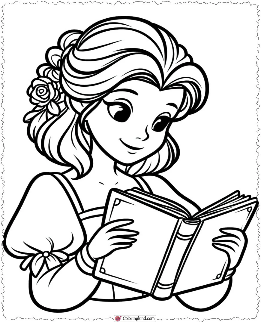 Belle Reading a Book