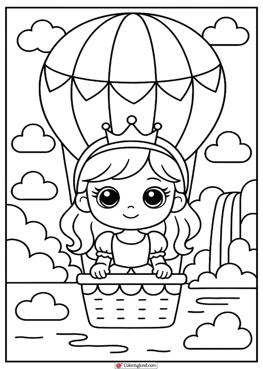 Princess in a Hot Air Balloon