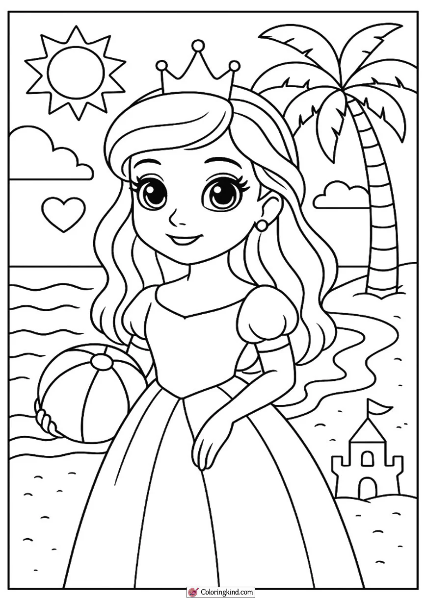 Princess on a Summer Beach