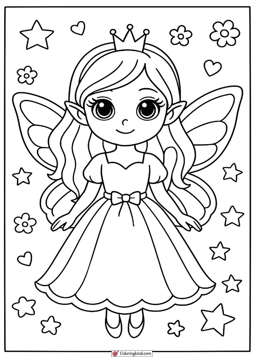 Princess with Fairy Wings