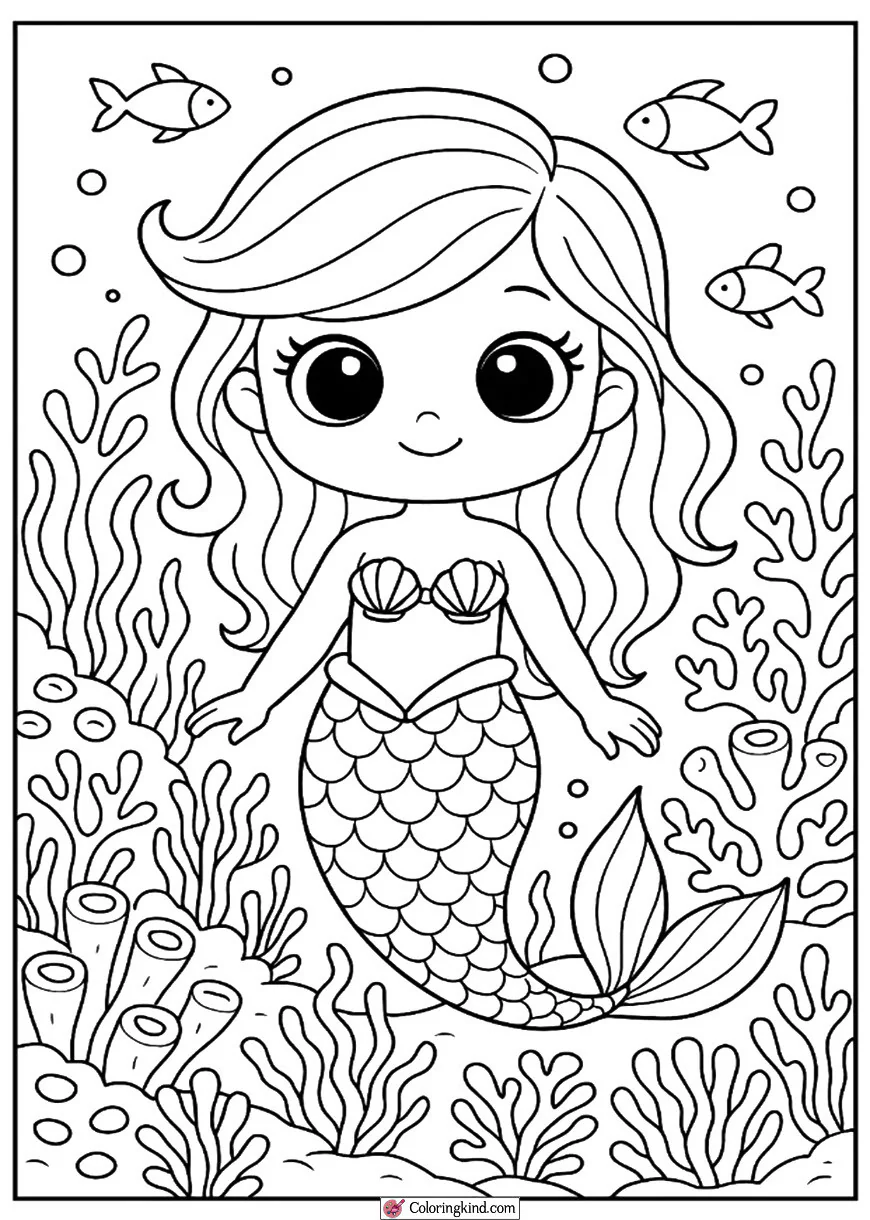 Ariel with Enchanted Coral Reefs