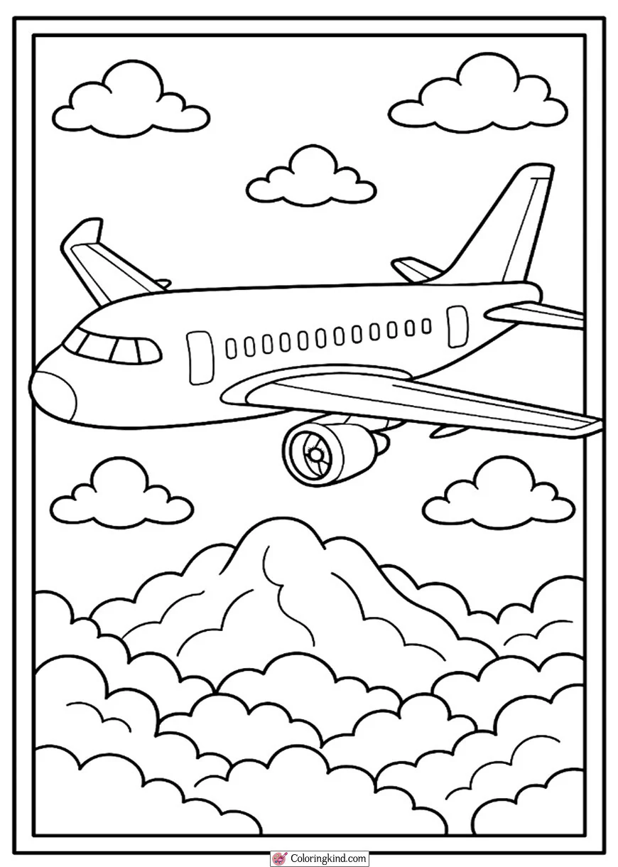 Jumbo Jet Passenger Airplane