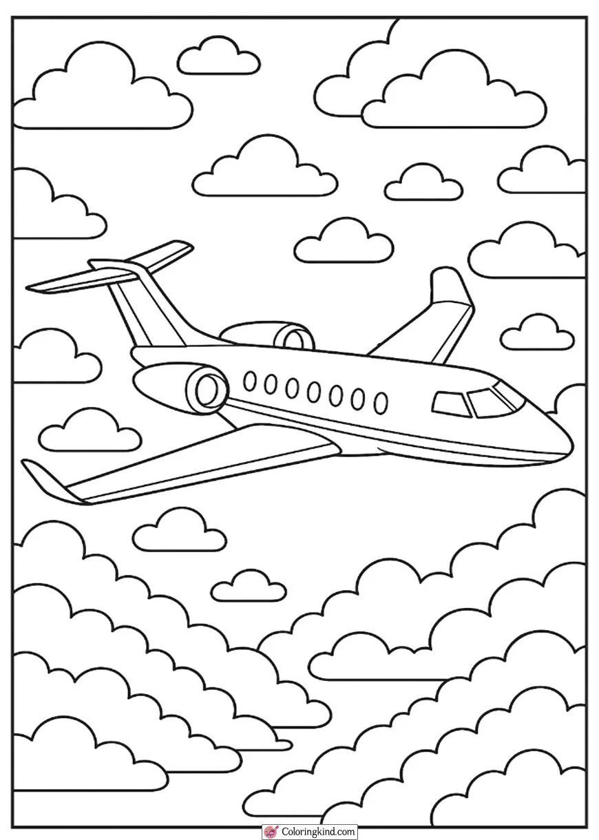 Business Class Jet in the Sky