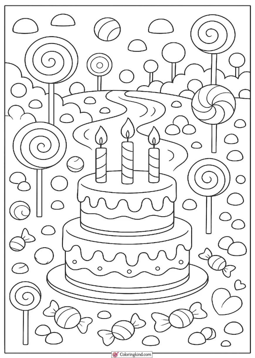Birthday Party in Candyland