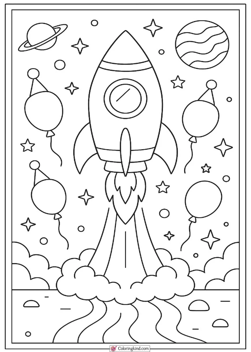 Space Rocket Birthday Blast