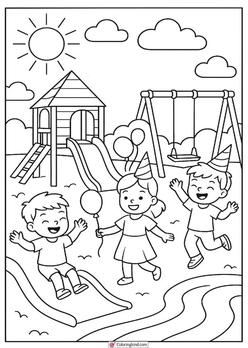 Birthday Party at the Playground