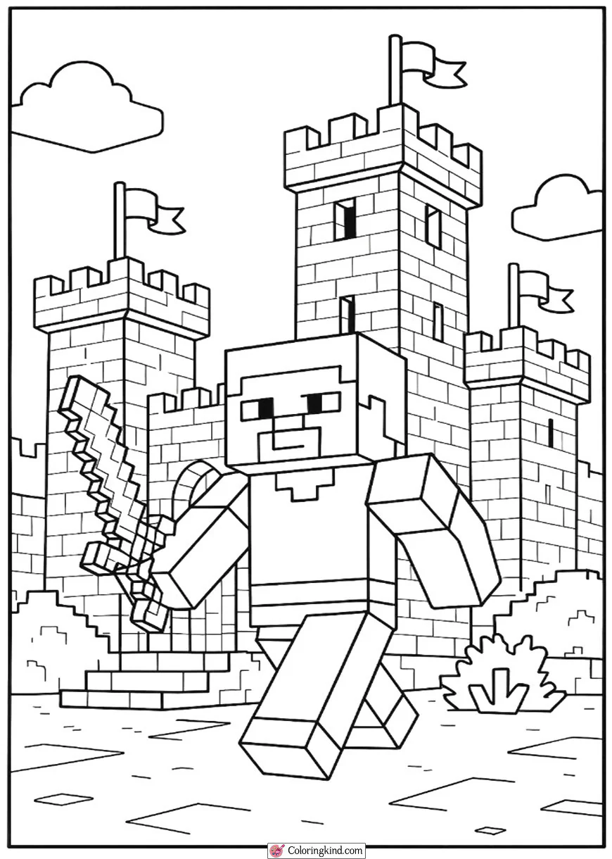 Steve in Castle Fortress