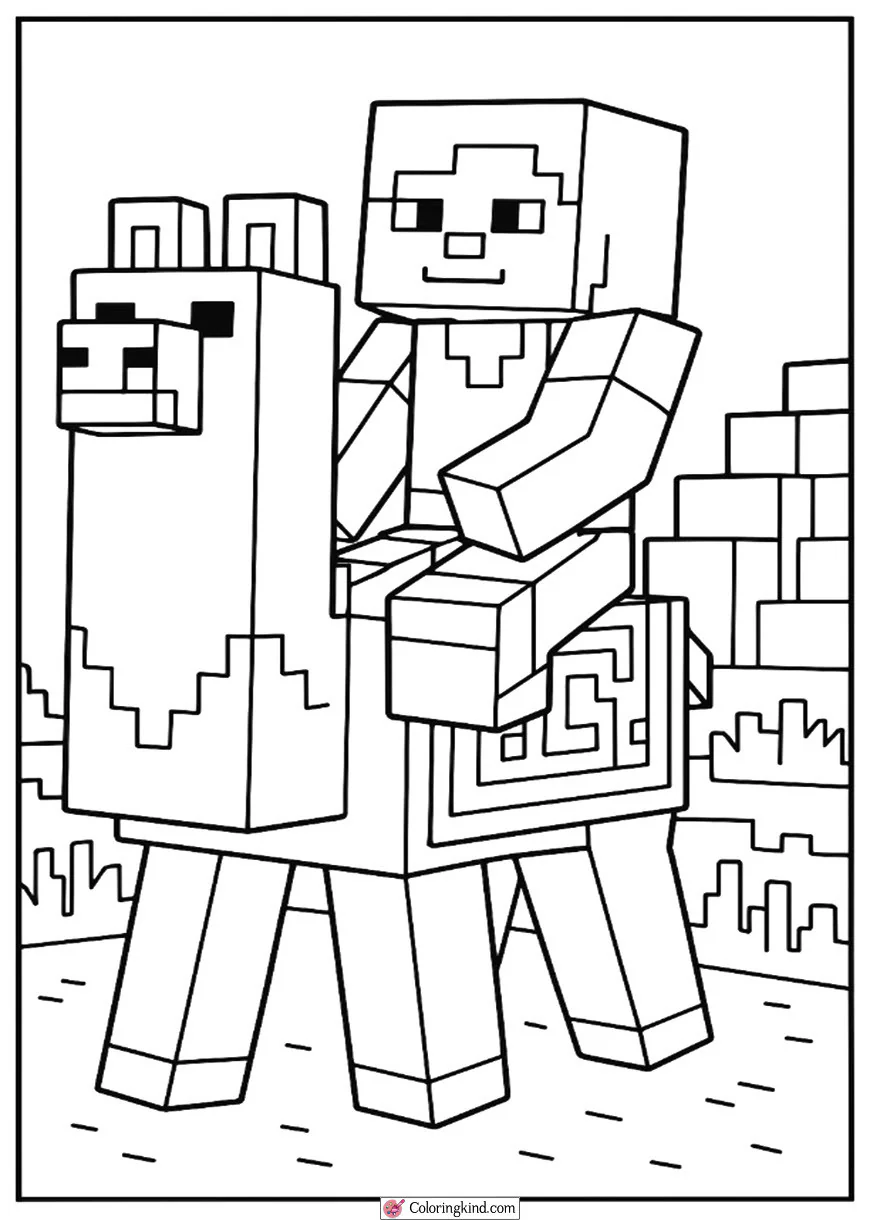 Alex Riding Llama
