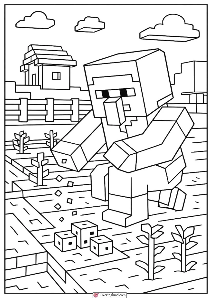 Villager Farmer Life at Minecraft