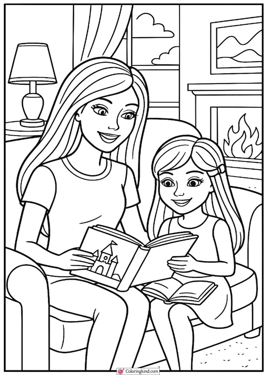 Barbie and Chelsea Reading Storybooks